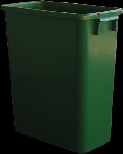 Green Plastic Trash Bin