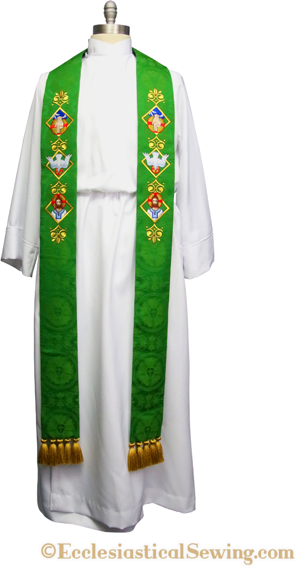 Green Priest Stole Ecclesiastical Vestment