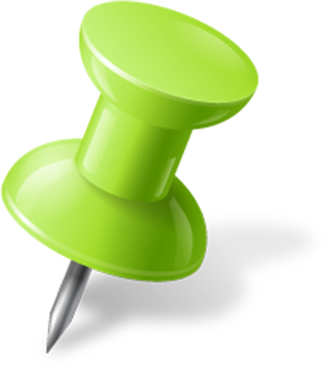 Green Push Pin Graphic