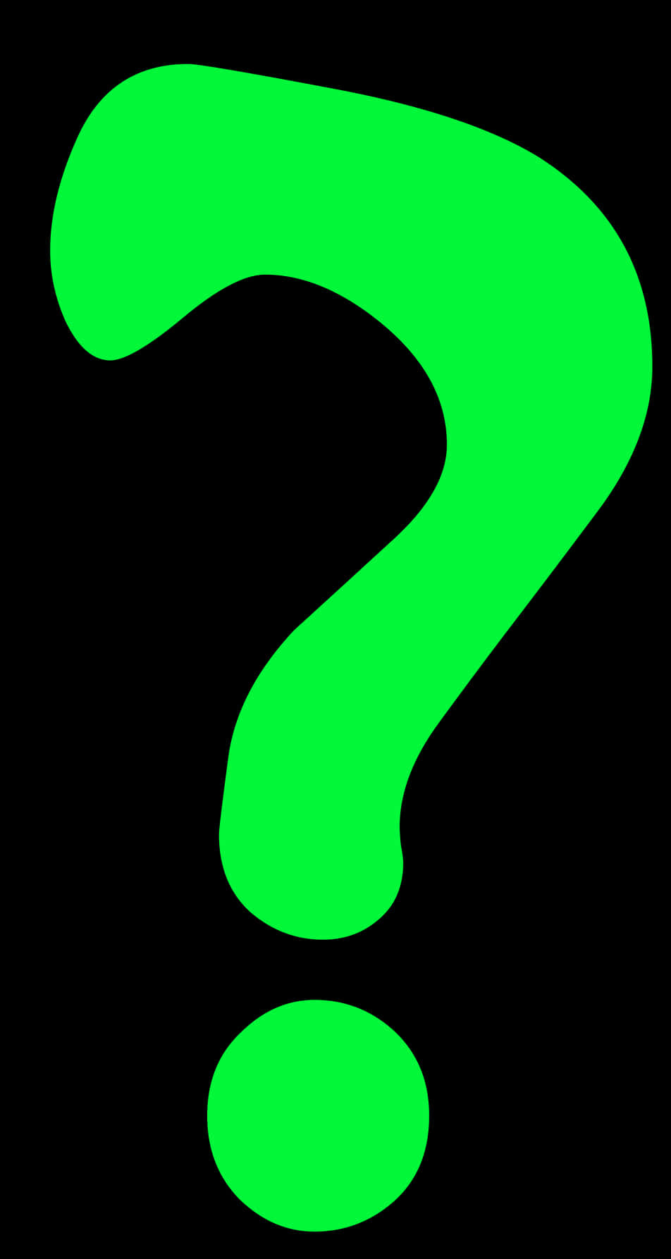 Green Question Mark Clipart