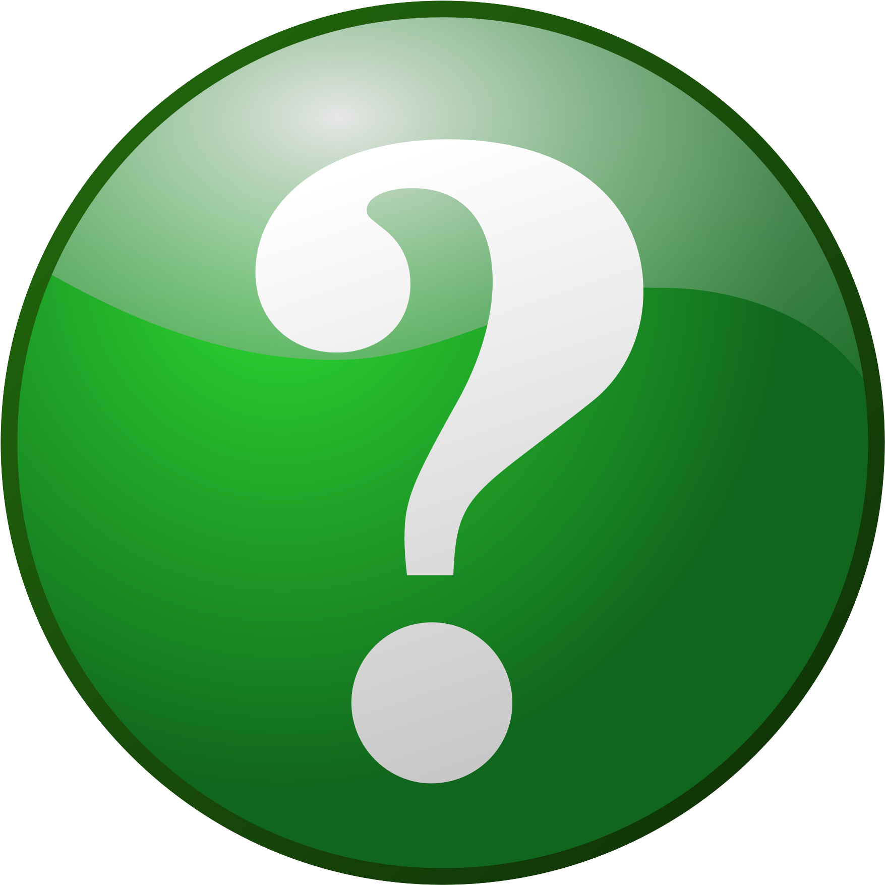 Green Question Mark Icon