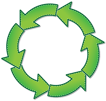 Green Recycle Arrows Circle