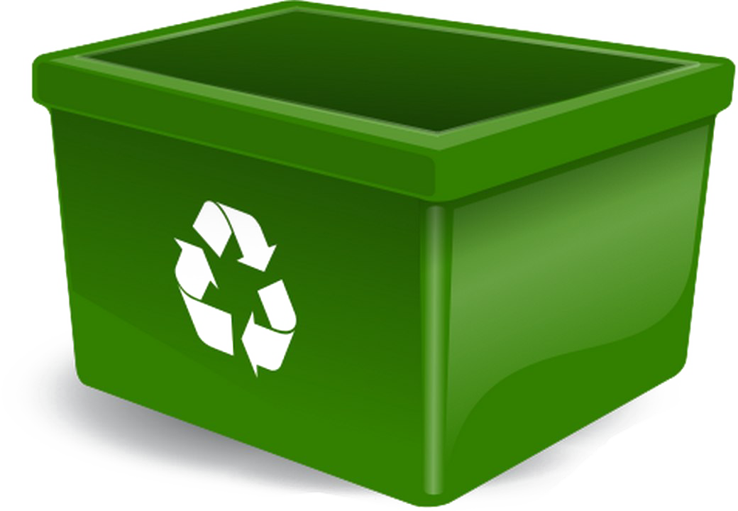 Green Recycle Bin Icon