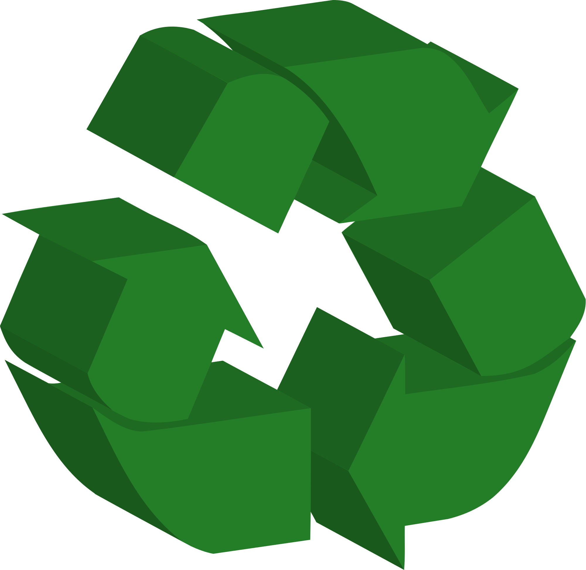 Green Recycle Symbol3 D Graphic