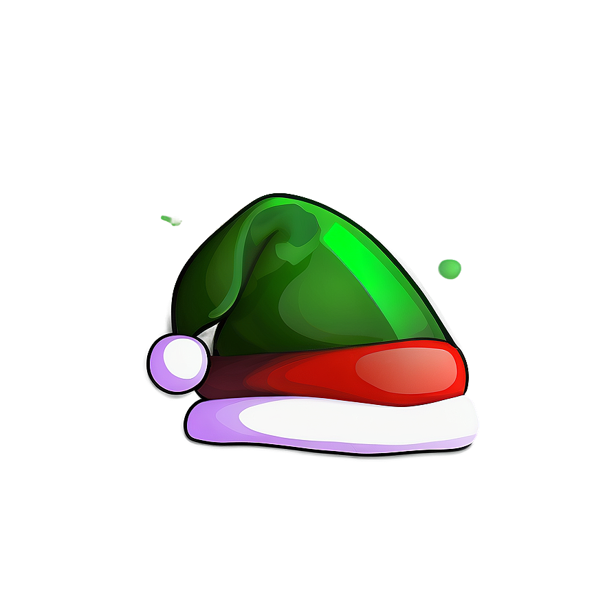 Green Santa Hat Vector Png 06282024