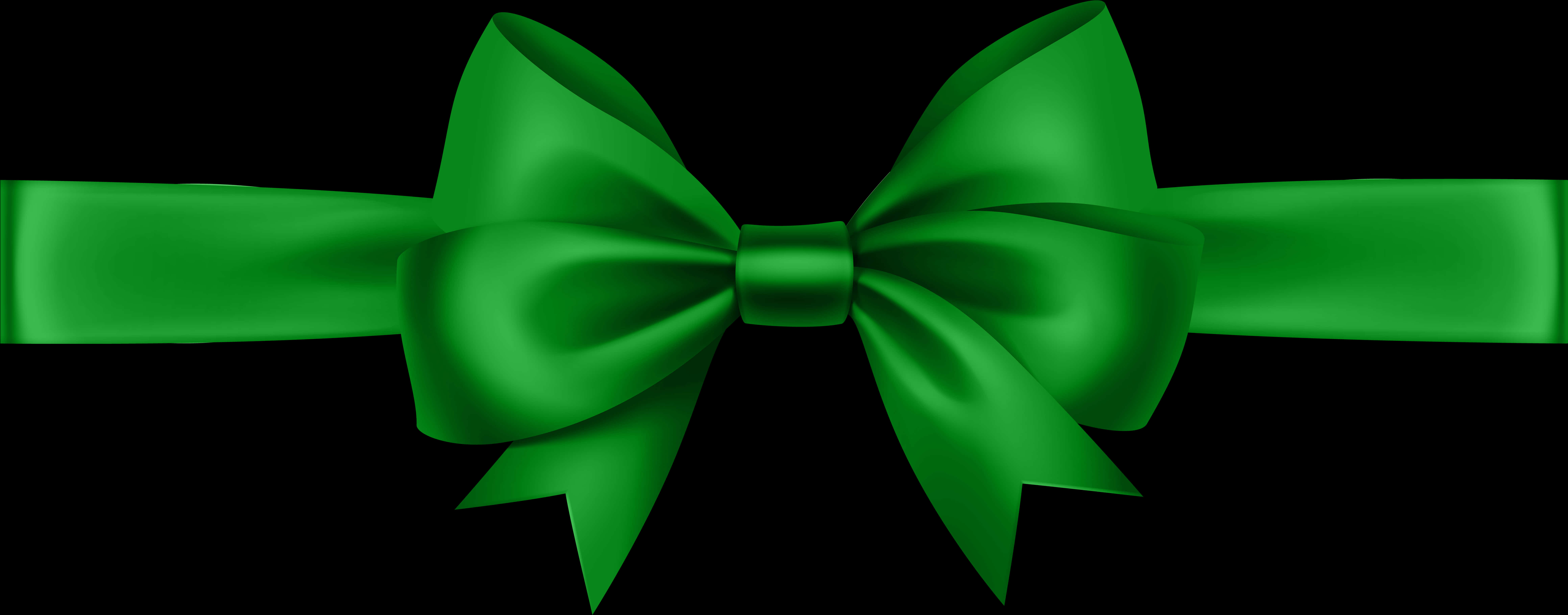 Green Satin Gift Bow