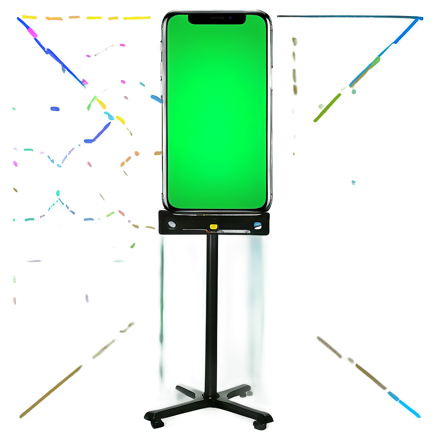 Green Screen Display Phone Png Fnx