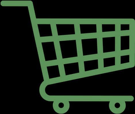 Green Shopping Cart Icon