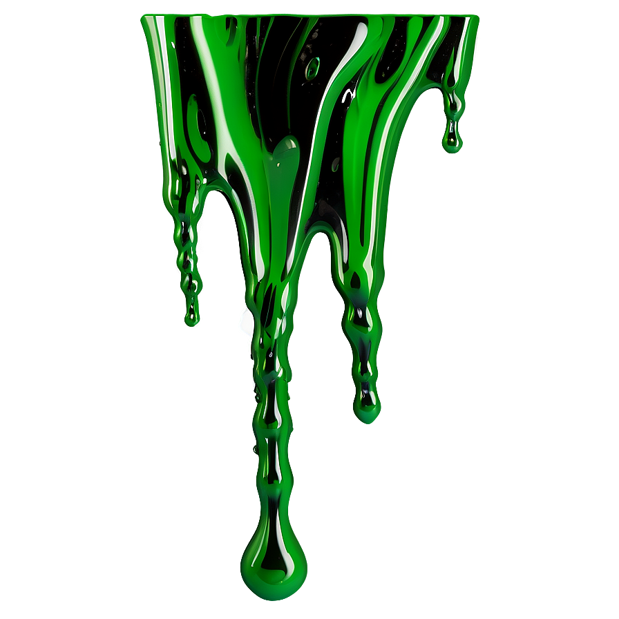 Green Slime Drip Png 6