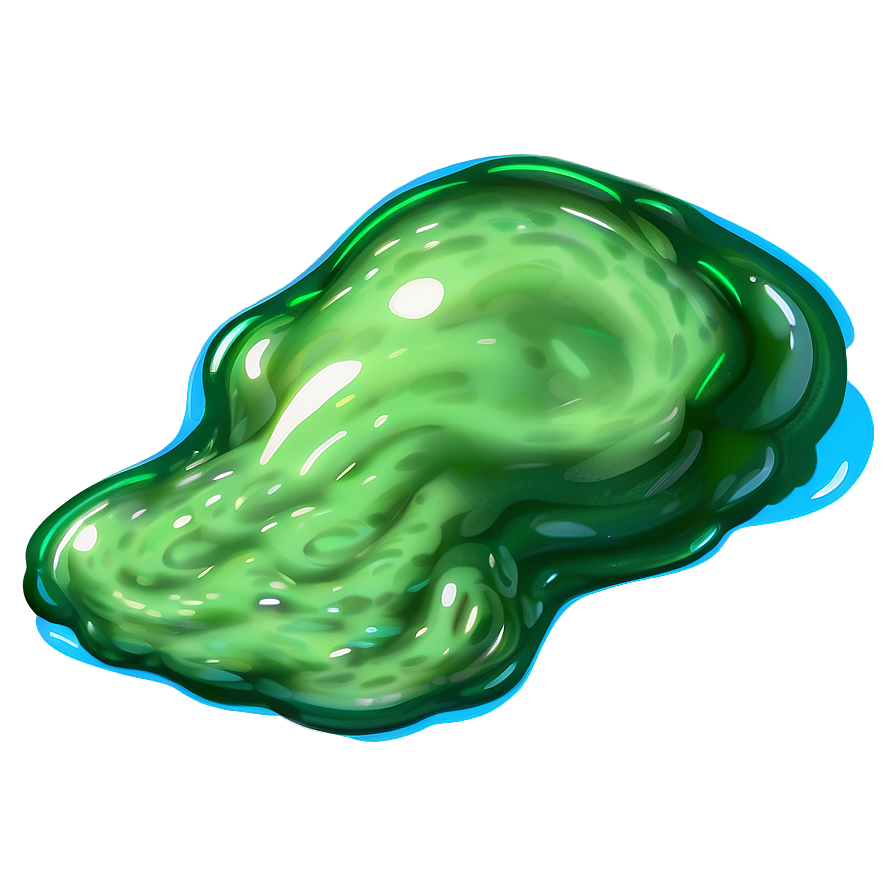 Green Slime Stream Png Duo