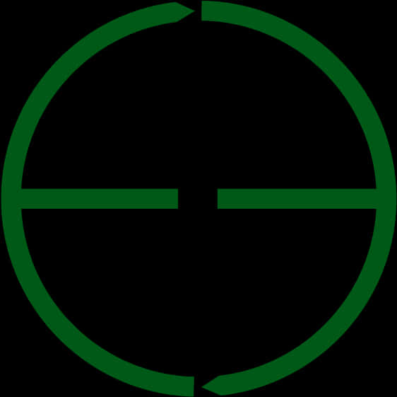 Green Sniper Crosshair Graphic