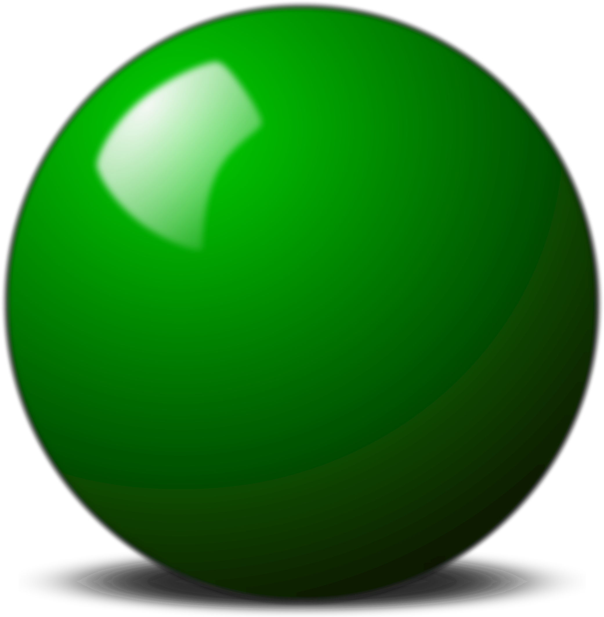 Green Snooker Ball Graphic