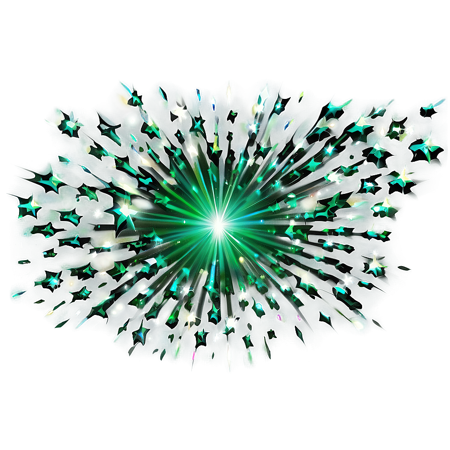 Green Sparkles Png Uso