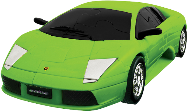 Green Sports Car3 D Model