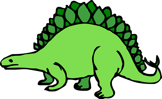 Green_ Stegosaurus_ Vector_ Art