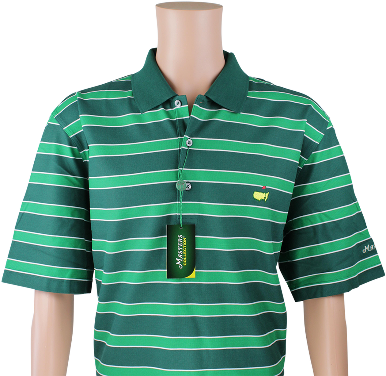 Green Striped Polo Shirt Mannequin