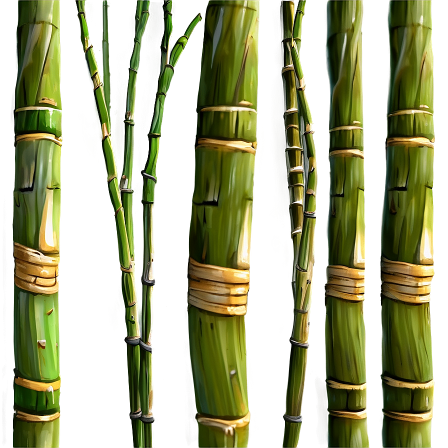 Green Sugarcane Stalk Png Ood23