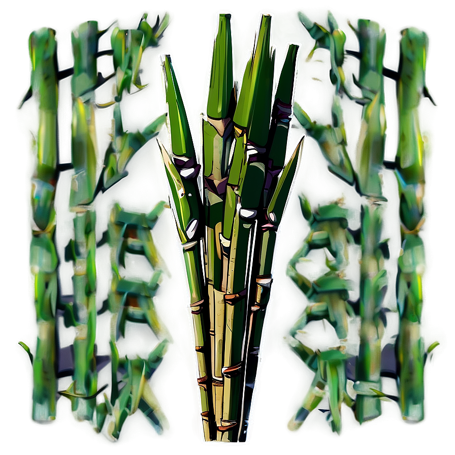 Green Sugarcane Stalk Png Ssc55