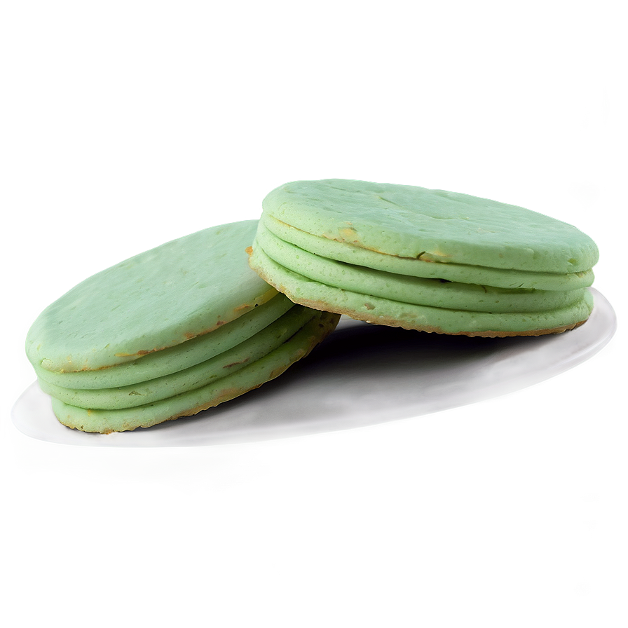 Green Tea Biscuits Stack Png 81