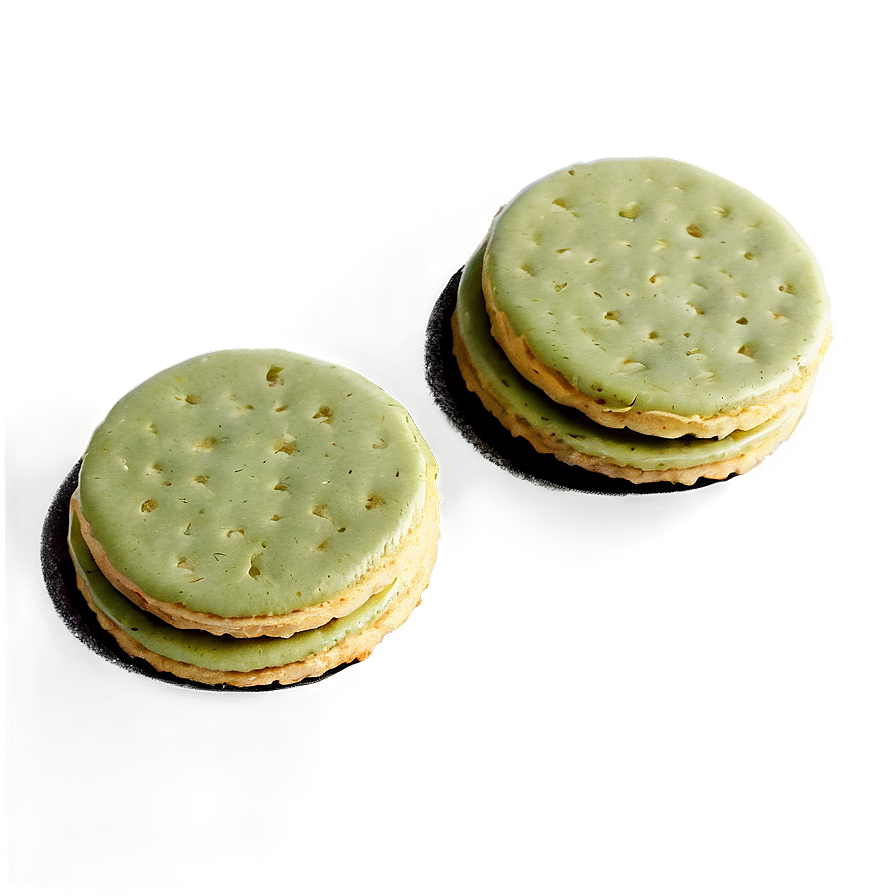 Green Tea Biscuits Stack Png Fwk