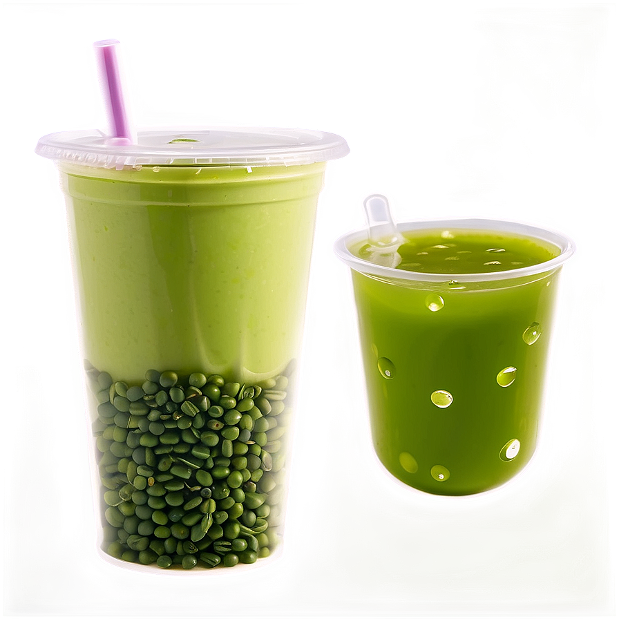 Green Tea Bubble Tea Cup Png Lei74