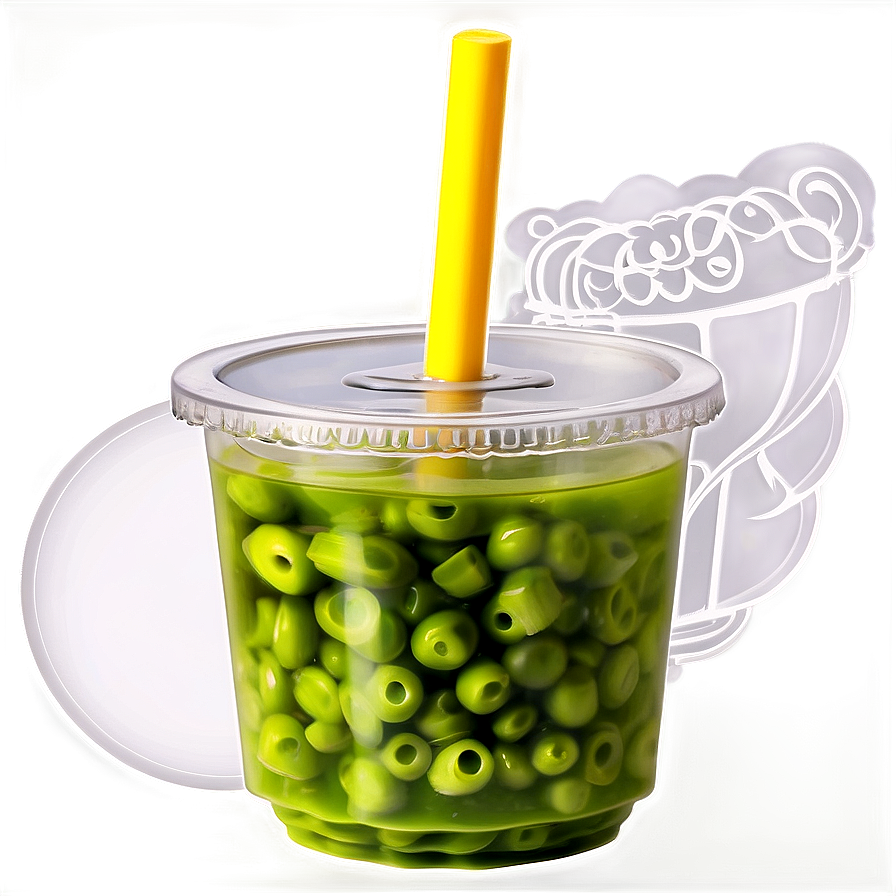 Green Tea Bubble Tea Cup Png Tnq