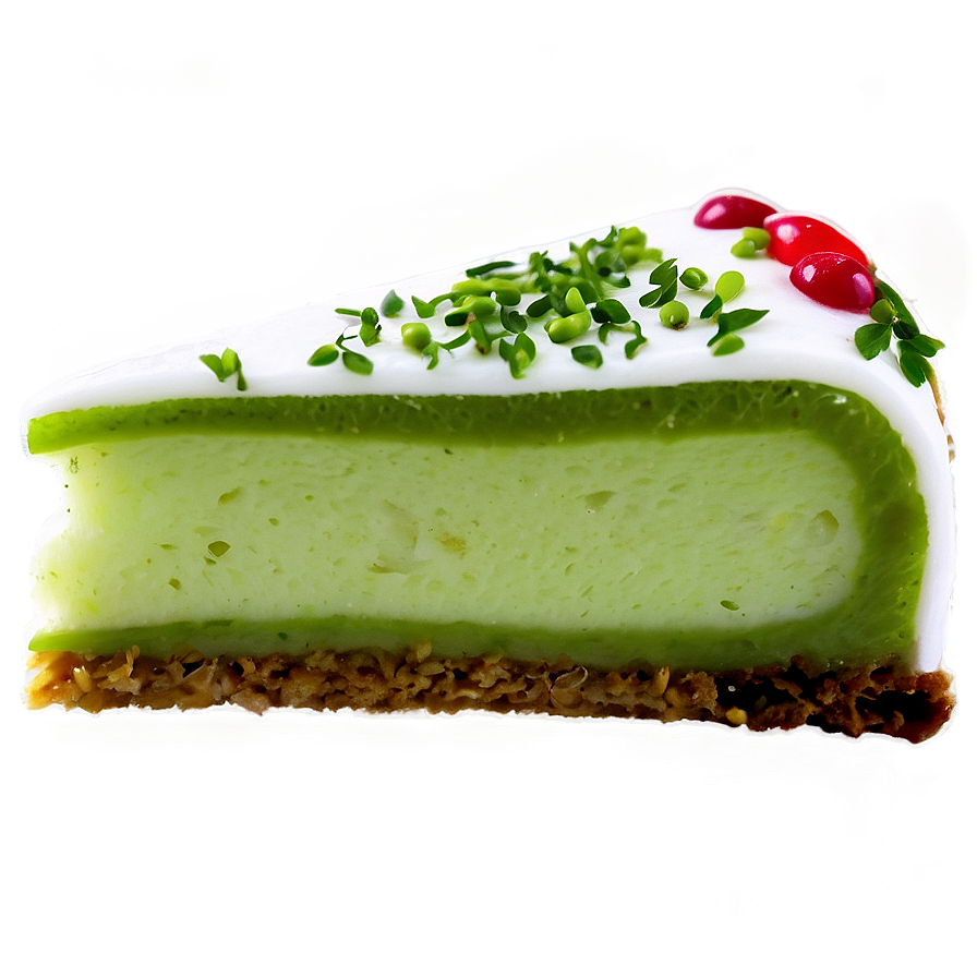 Green Tea Cake Slice Png Occ14