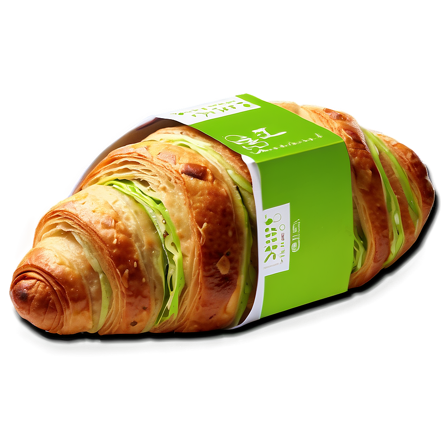 Green Tea Croissant Png Vrf