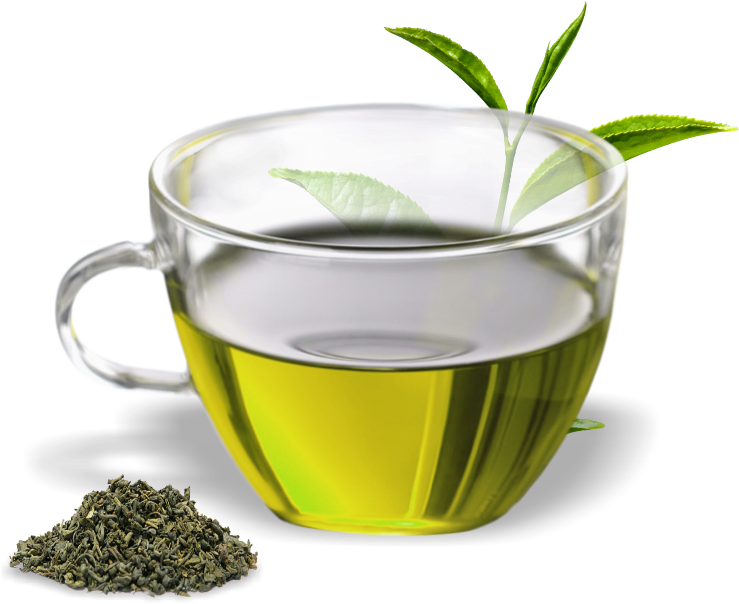 Green Tea Cupand Leaves.png