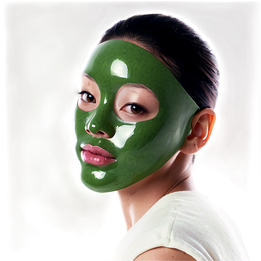 Green Tea Face Mask Cream Png Tmh