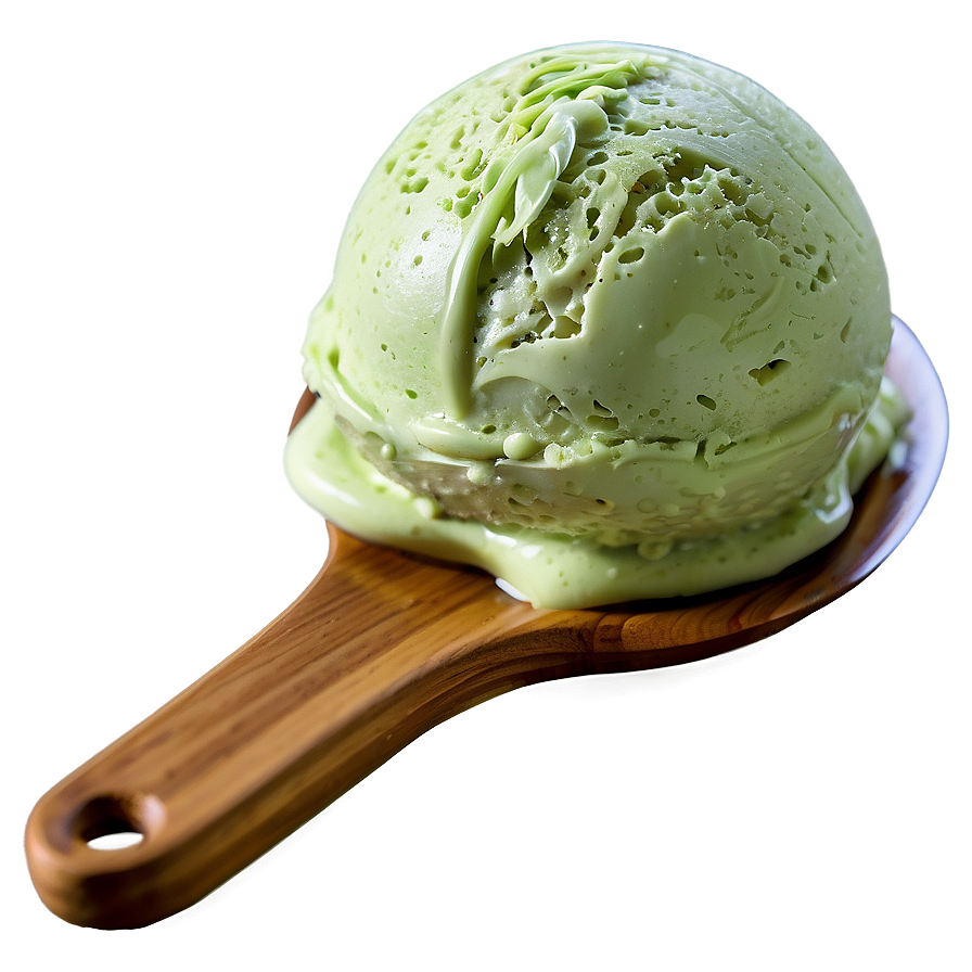 Green Tea Ice Cream Scoop Png 6