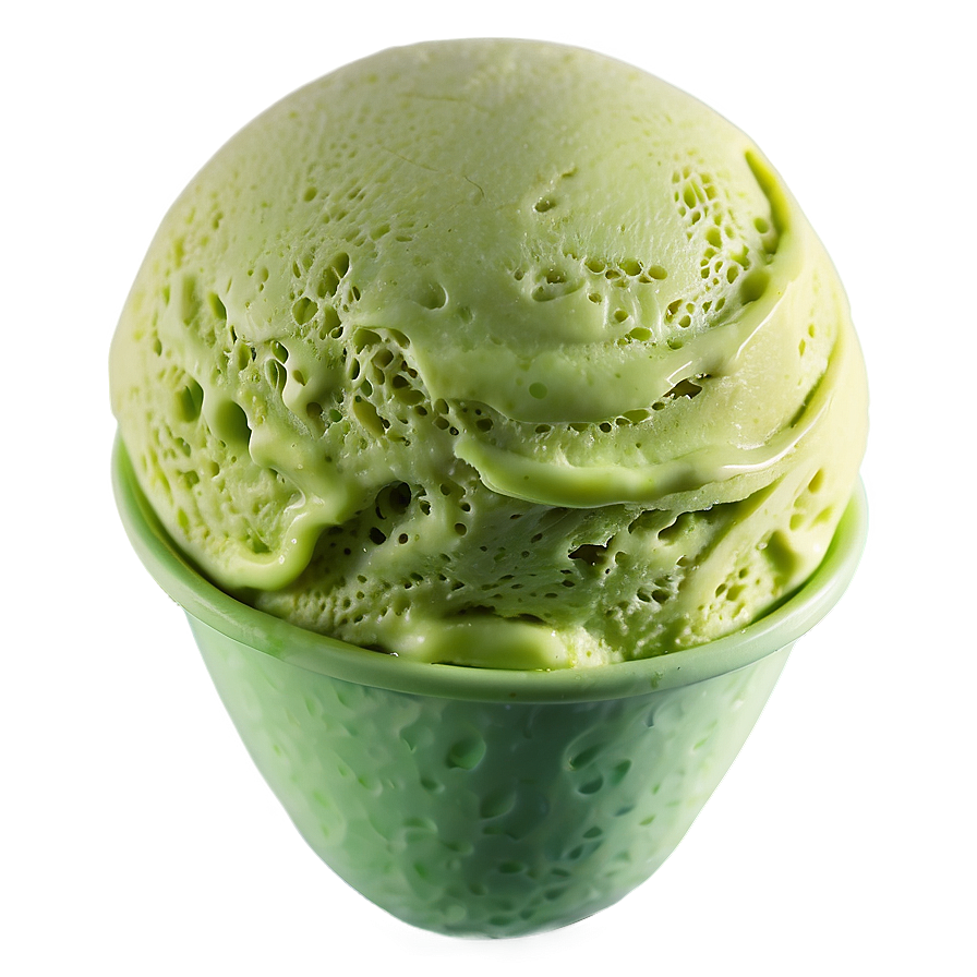 Green Tea Ice Cream Scoop Png Xkf