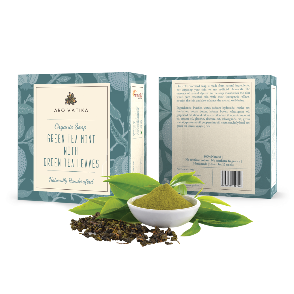 Green Tea Mint Soap Packaging