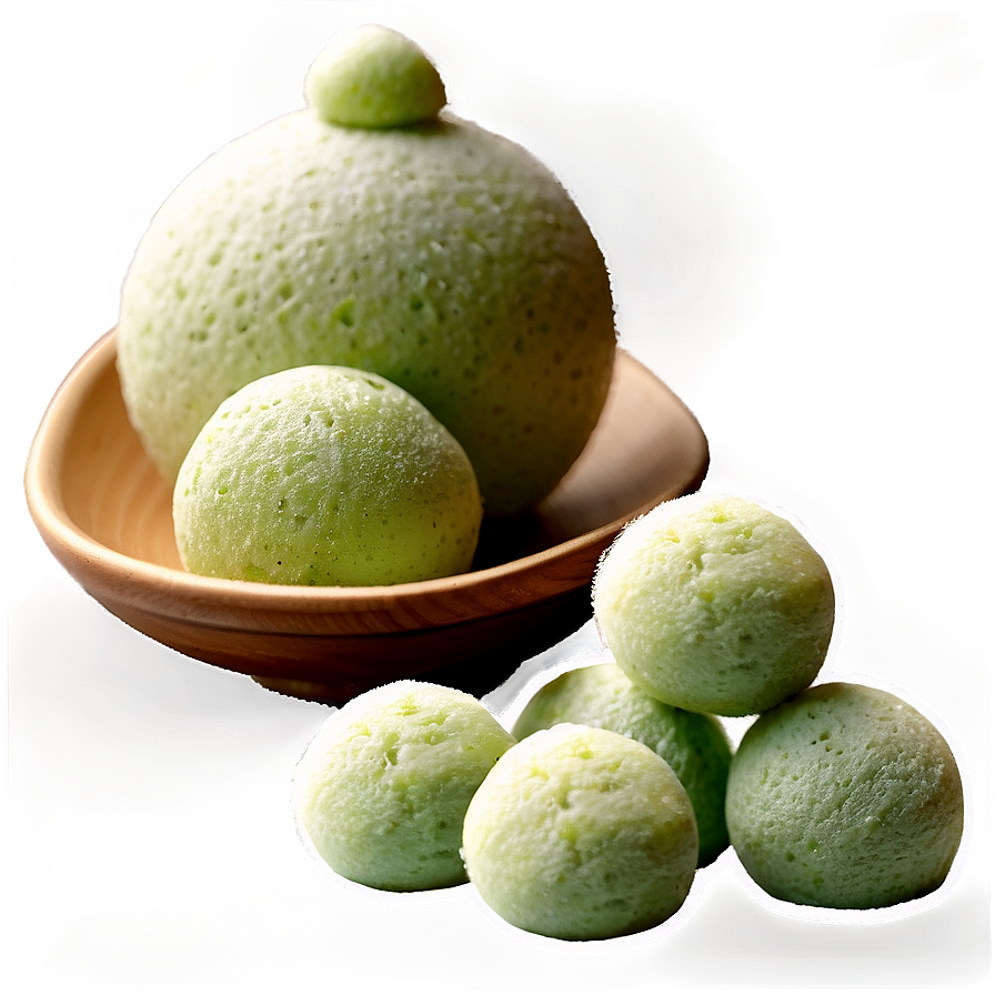 Green Tea Mochi Balls Png Dhn71