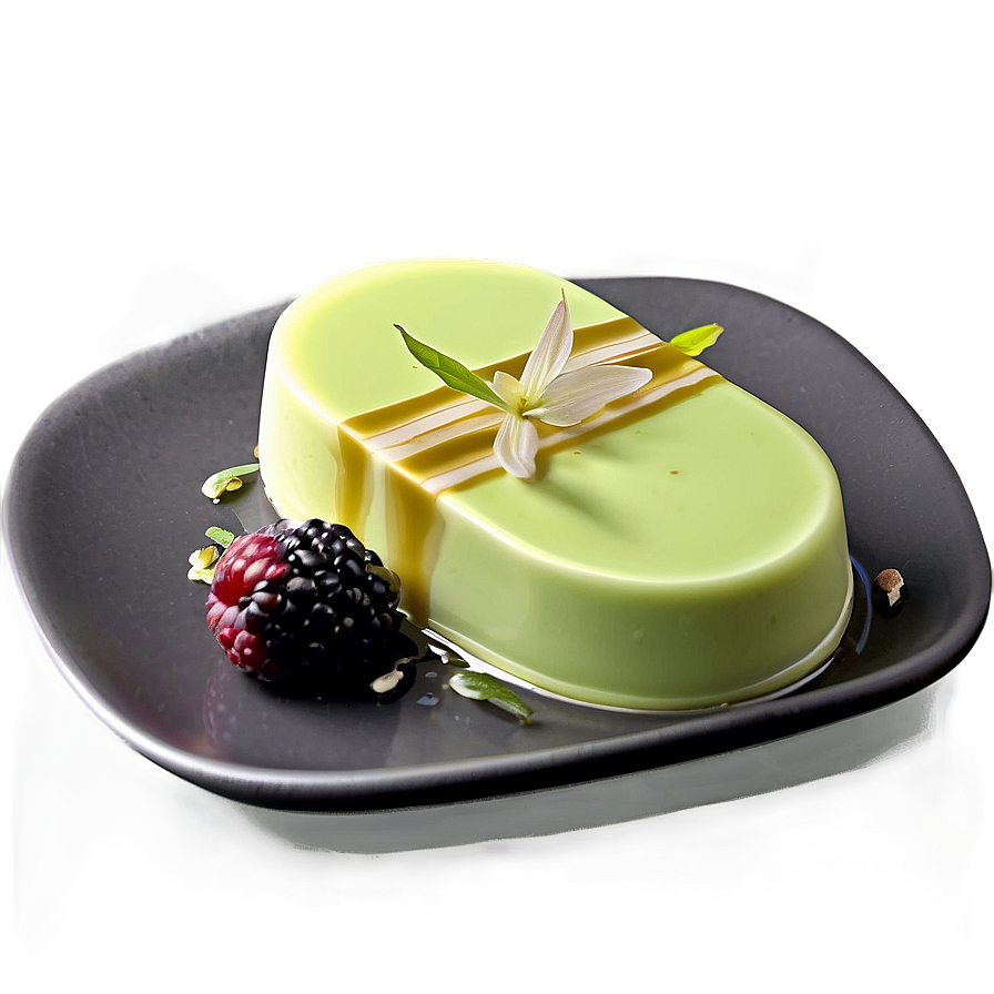 Green Tea Panna Cotta Png 49