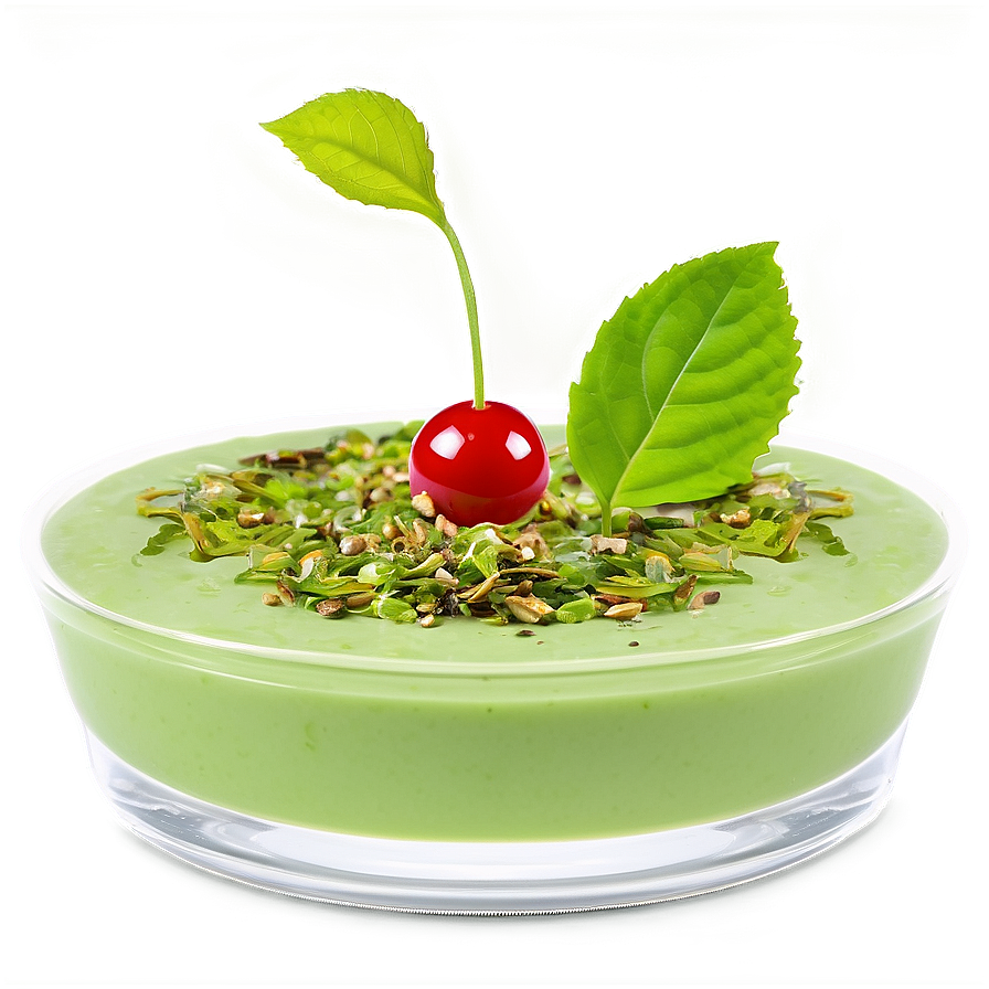 Green Tea Panna Cotta Png Hye1