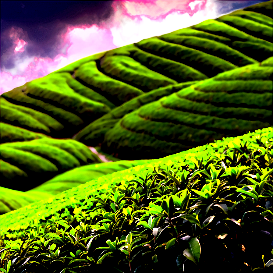 Green Tea Rolling Hills Png 06242024