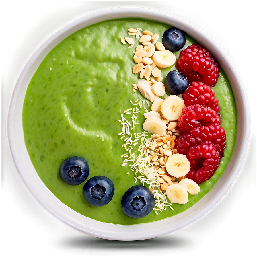 Green Tea Smoothie Bowl Png Vpm