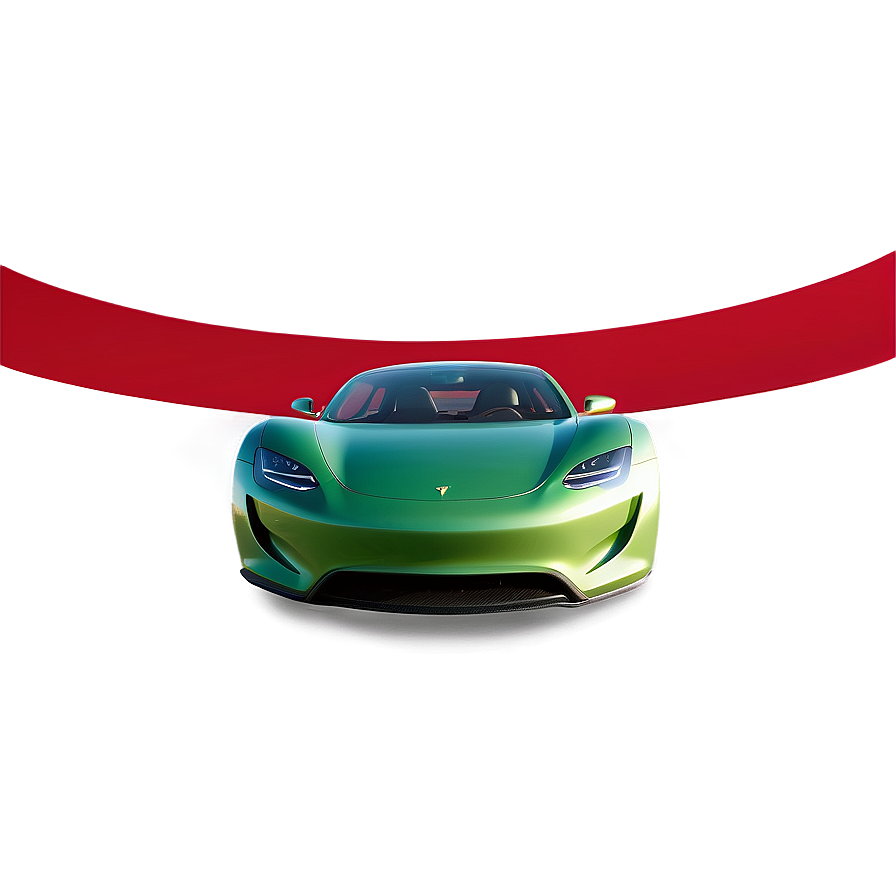 Green Tesla Roadster Eco-friendly Png Iud