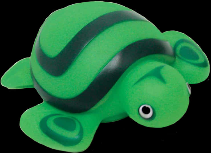 Green Toy Turtle Isolated