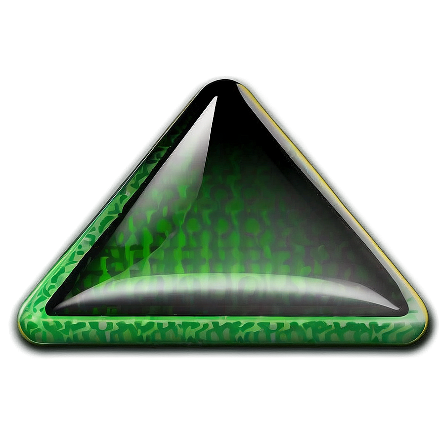 Green Triangle Button Png Guk3