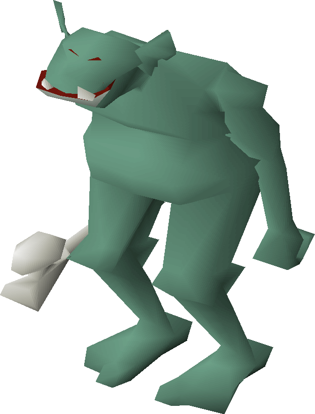 Green Troll3 D Model