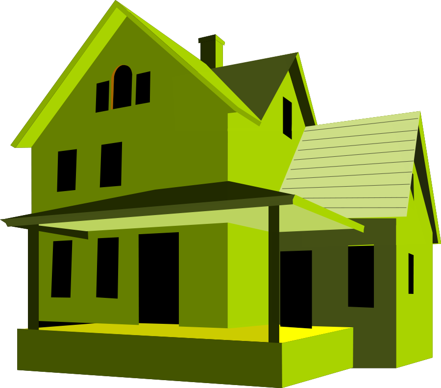 Green_ Vector_ House_ Illustration