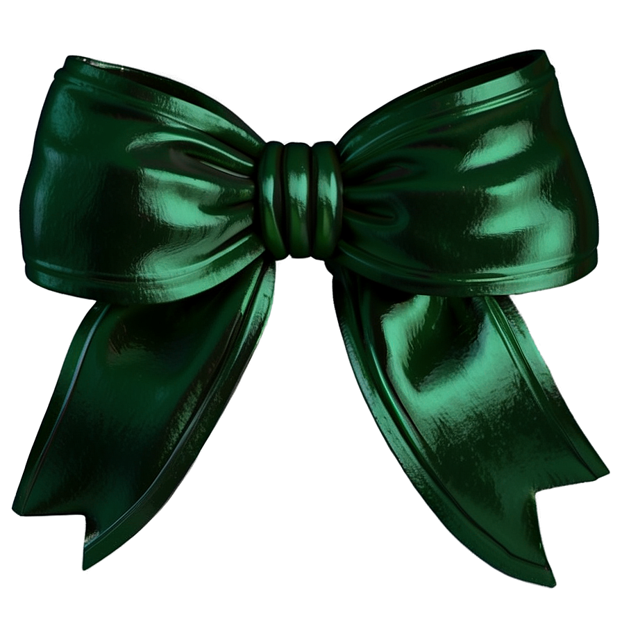 Green Velvet Bow Png 05042024