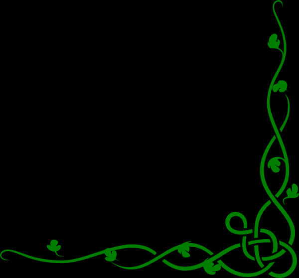 Green Vine Corner Design