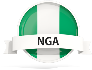 Greenand White N G A Button Banner