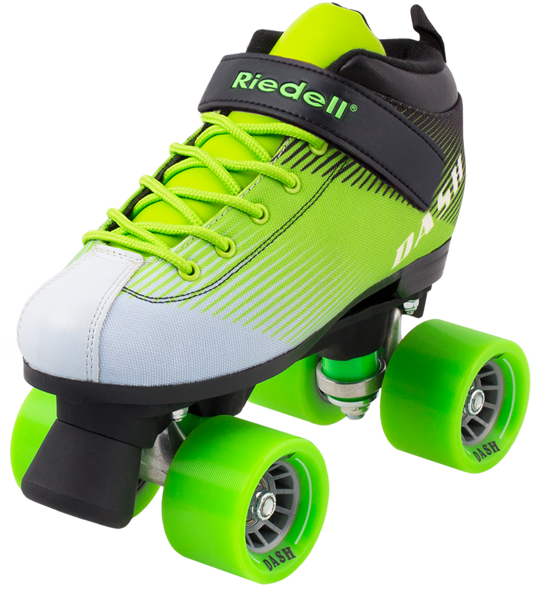 Greenand White Quad Roller Skate