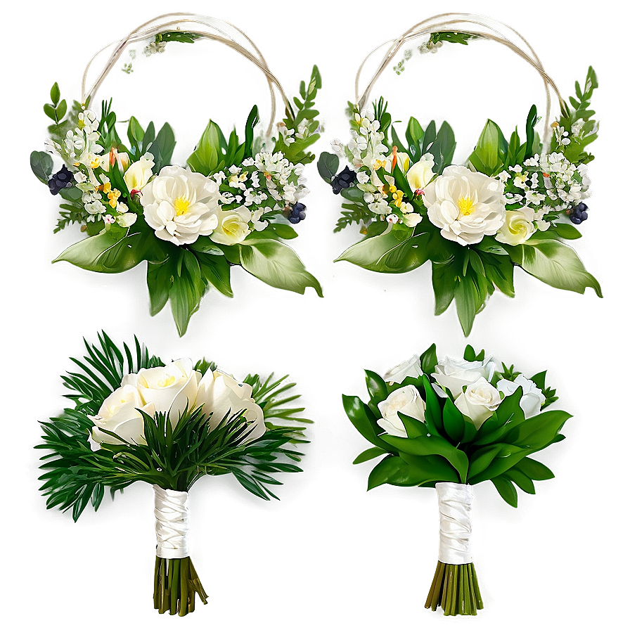 Greenery Wedding Bouquets Png Ilo94