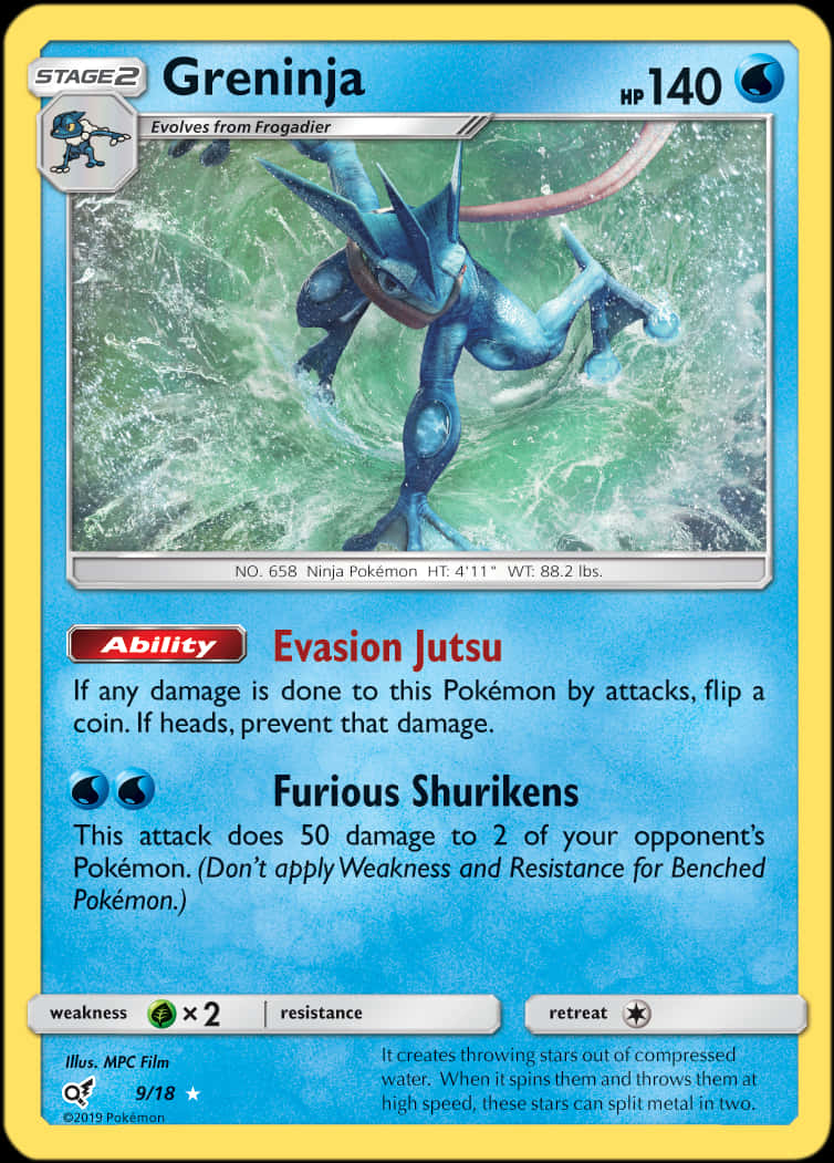 Greninja Pokemon Card Art