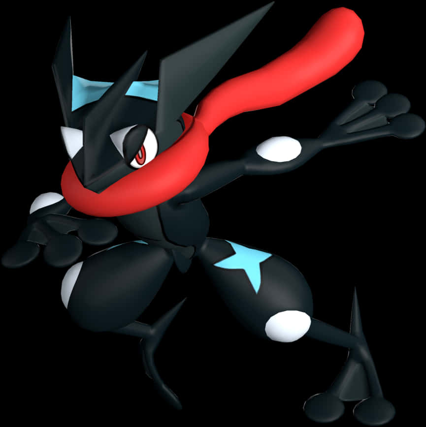 Greninja Pokemon Character Pose